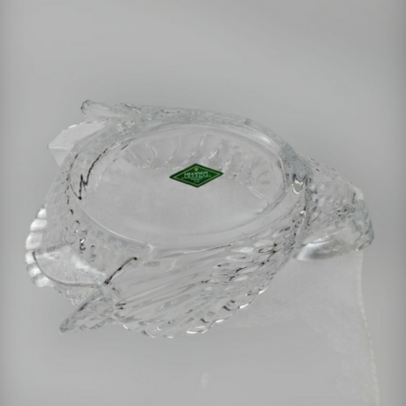 Shannon Godinger Crystal Swan Bowl centerpiece dish bowl clear - Picture 7 of 15
